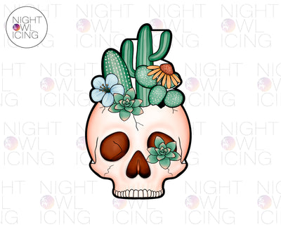 Floral Skull 1- Wild West