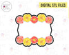 STL Digital File for Mira Floral Plaque