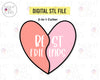 STL Digital File Best Friends Friendship Heart 2-in-1 Cutter