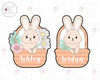 Bunny In A Basket & In A Floral Basket