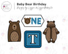 Baby Bear Birthday - Designs by Lizzie @LizzieBakesCo