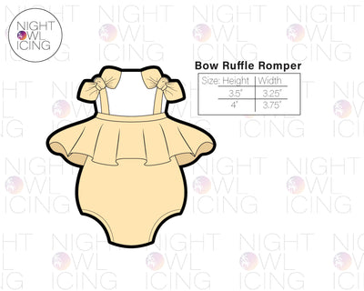 Bow Ruffle Baby Romper