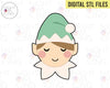 STL Digital Files Cute Elf Face