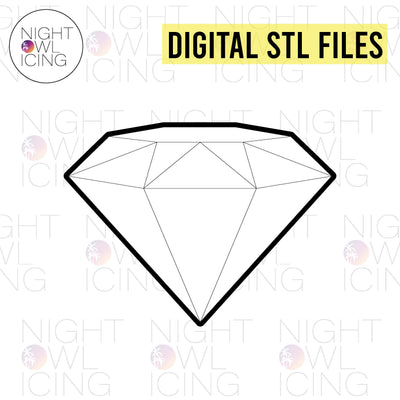 STL Files for Diamond Gem Plaque