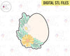 STL Digital File for Floral Egg 2