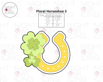 Floral Horseshoe 2 - Clovers