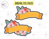 STL Digital Files for Floral Banner