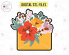 STL Digital Files for Floral Envelope