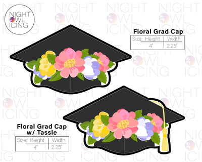 Floral Grad Cap