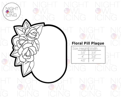 Floral Pill Plaque