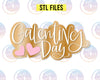 STL Digital Files of of Galentine's Day Hand Lettered Cookie Cutter