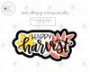 Happy Harvest Hand Lettered 4.25"Wide