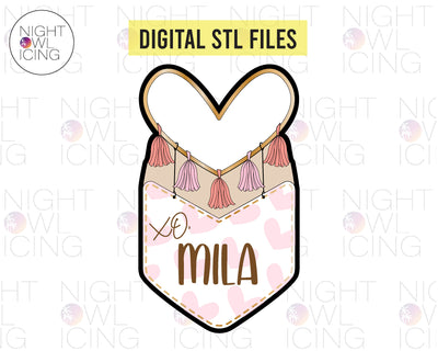 STL Digital Files for Heart Tassle Wallhanging Plaque