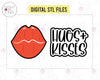 STL Digital Files for Kissy Lips + Hugs&Kisses Valentine's Day Set