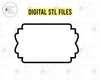 STL Digital Files for Jordan Plaque Cookie Cutter