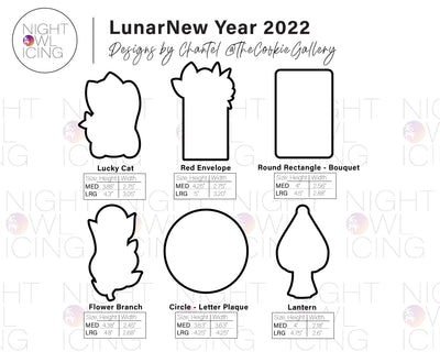 Lunar New Year 2022 - Designs by Chantel @TheCookieGallery