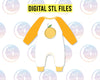 STL Digital Files for Long Sleeve Baby Romper