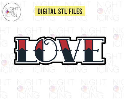 STL Digital File for Love 2