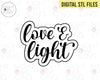 STL Digital Files for Love and Light