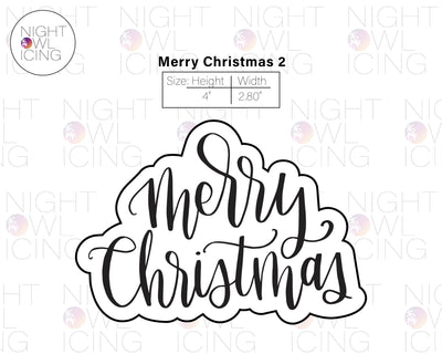 Merry Christmas 2 Hand Lettered