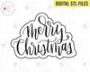 STL Digital File for Merry Christmas 2 Hand Lettered