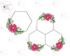 Molly Floral Hexagon Plaque Cookie Cutter