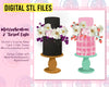 STL Digital File for 2 Tier Floral Murrahculous Cake ! - Murrah's Birthday Surprise
