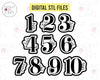 STL Digital Files for Numbers 1-10