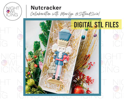 STL Digital File for 9.5” Tall Nutcracker - Collaboration with Marilyn @siftandswirl