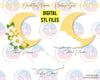 STL Files for Crescent Moon + Floral Moon - Over the Moon Collection