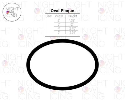 Oval Plaque - Singles or Nested Set