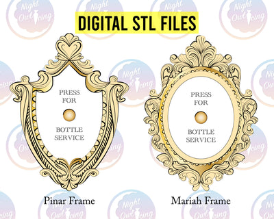 STL Files for Victorian Frame Plaques - Pinar and Mariah