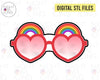 STL Digital Files for Rainbow Sunglasses