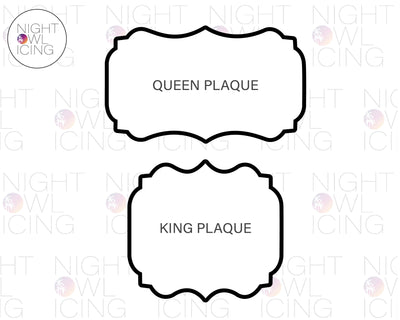 King and Queen Royal Plaques - Collab with Malek @frostedbymalekbinns