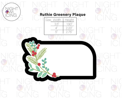 STL Digital Files for Ruthie Greenery Plaque