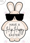 Round Bunny & Bunny w/ Sunglasses - Plaque