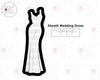 Straight Column Sheath Wedding Dress