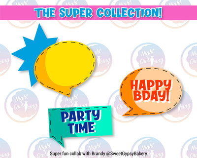 Speech Bubbles - The Super Collection Collab with Sweet Gypsy Bakery