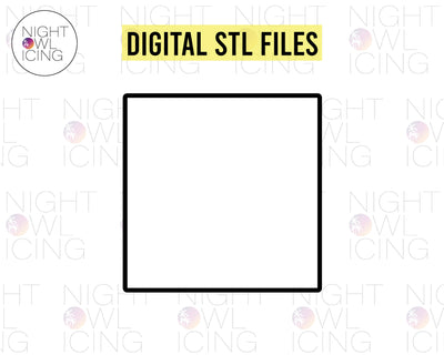 STL Files for Square Plaque - Singles or Nested Set