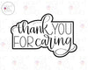 Thank You For Caring Hand Lettering