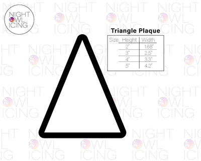 Triangle Plaque- Singles or Nested Set
