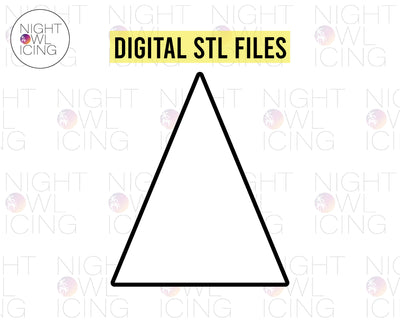 STL Digital Files for Triangle Plaque- Singles or Nested Set