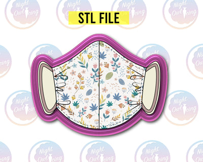 STL File Face Mask Cookie Cutter