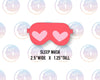 STL Digital File for Sleep Mask 2.5" Wide Valentine's Day Fashion Cookie Cutters